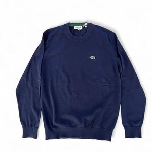 Lacoste Men's Navy Blue Crew Neck Sweater